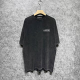 Amiri T-Shirt Distressed Retro Short Sleeve T-shirt