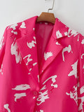 Women Suits Autumn and Winter Suit Collar Long Sleeve Suit Coat