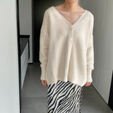 Women Cardigan Sweater V-neck Long Sleeve Cardigan 8t3122