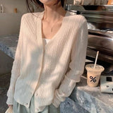 Women Knitwear Autumn and Winter V-neck Sweaters Cardigan