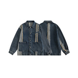 Unisex Jacket Denim Jacket Men's and Women's Spring and Autumn Loose Denim Jacket Denim Coat
