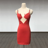 Women's Evening Dress Hip-Wrapped Skirt Chain Hollow-out Camisole Hip-Wrapped Dress