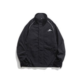 Unisex Jacket Vintage Stand Collar Sports Jacket Spring and Autumn Coat
