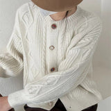 Women Knitwear Autumn Winter Retro Sweater Coat Knitted Cardigan