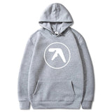 Aphex Twin Clothing  Aphex Twin Logo Printed Hoodie Sweatshirt Pullover Men Women