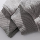 Unisex Winter Cotton Coat Winter Stand Collar Sweater Japanese-Style Retro Polar Fleece