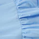 Women Dress Square Collar Puff Sleeve Dress