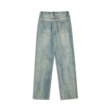 Men Jeans Ripped Jeans Men's Autumn Loose Straight Wide Leg Pants