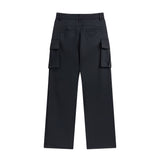 Men Sweatpants Multi-Pocket Cargo Pants Men Loose Straight Trousers