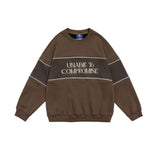 Unisex Hoodie Autumn Letters Embroidered Sweater