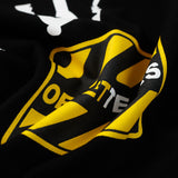 Denim Tears T Shirts Flame Wood Cotton Printed Loose Short Sleeve T-shirt