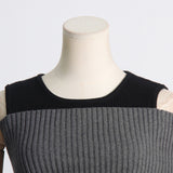 Women Dresses Spring Slim-Fitting Dress Knitted Dress (Qymy0409)