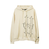 Men Hoodie Cross Embroidered Hoodie Men and Women Couple Oversize