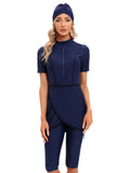 Muslim Bathing Suits Muslim Swimwear Short Sleeve Women Swimsuit Women Beach Swimsuit Burkini