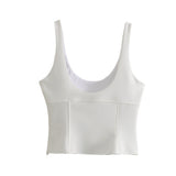 Women Tops Summer Bow Top Backless Sexy Vest