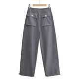 Women Sweatpants Spring Wide Leg Casual Trousers