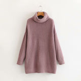 Women Sweater Knitwear Loose Autumn and Winter Turtleneck Sweater Female Casual Sweater