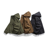 Unisex Shirts Autumn Waterproof Hooded Jacket
