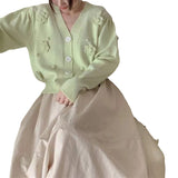 Women Knitwear Autumn and Winter V-neck Sweaters Cardigan