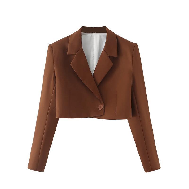 Women Suits Fall Loose Leisure Short Suit Tops