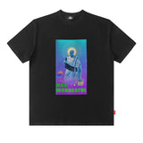 Men T Shirt Cartoon Printed Short Sleeve T-shirt
