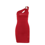 Women Dresses Spring Summer Elegance Hollow-out Slim-Fit Sheath Dress