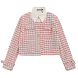 Women Jacket Lapel Loose Multicolor Casual Button Jacket Top