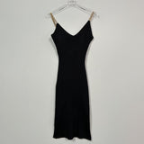 Women Dresses V-neck Skirt with Shoulder Straps Sheath Knitted Dress Sexy Dress