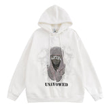 Men Hoodie Retro Hip Hop Printed Hoodie