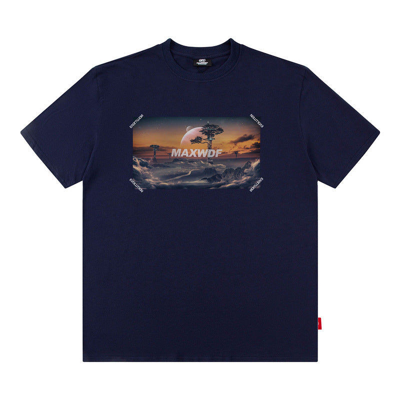 Men T Shirt Hip Hop Summer Casual Short Sleeve T-shirt Men