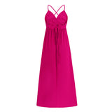 Women Date Dress Summer Slim Fit Lace Lace Spaghetti-Strap Dress