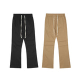 Women Sweatpants Retro Casual Pants Men's and Women's Baggy Pants Solid Color Trousers