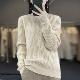 Women Knitted Pullover Turtleneck Sweater Autumn and Winter Long Sleeve Sweater Top