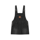 Women Dresses Large Pocket Denim Suspender Skirt Slip Dress