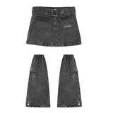 Women Skirt Hip Hop Denim Hip-Wrapped Skirt Skirt