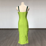 Women Evening Dress Sexy Slim Fit Bandage One-Piece Dress Camisole Gown