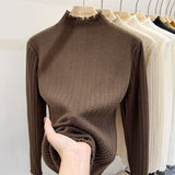Women Knitwear Autumn and Winter Turtleneck Sweater Slim Bottoming Shirt