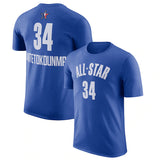 NBA T-Shirts NBA Basketball Suit Short Sleeve Bucks T-Shirt Men