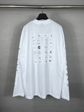 Men T-shirts Paris LOGO Long Sleeve T-Shirt Loose Casual Bottom Shirt