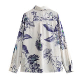 Women Tops Summer Bow Shirt Single-Breasted Top