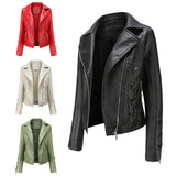 Red Leather Jacket Casual Jacket