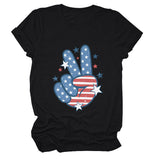 Personalized printed casual loose short-sleeved summer crew neck T-shirt