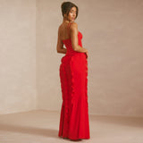Women Dresses Sexy Sling Dress Long Dress Dress (Zns0409)