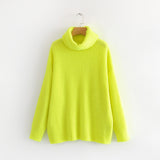 Women Sweater Knitwear Loose Autumn and Winter Turtleneck Sweater Female Casual Sweater