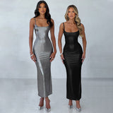 Women Dresses Winter Sexy Backless Slim Fit Sling Dress