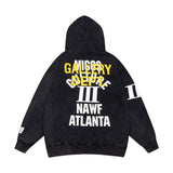 Gallery Dept Hoodie Loose Casual Distressed Hoodie