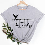 Wizard World Hat Short Sleeve Wizard Wand T-shirts HP Unisex