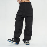 Men Sweatpants Multi-Pocket Workwear Wide Leg Pants Casual Pants