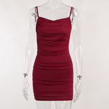Women Dresses Sexy Backless Slim Fit Vintage Sheath Skirt
