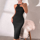 Women's Dress Spring Sexy Slim Fit Wrap Hip Dress